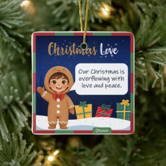 Ornement En Céramique Gingerbread Cookie Christmas Ornament