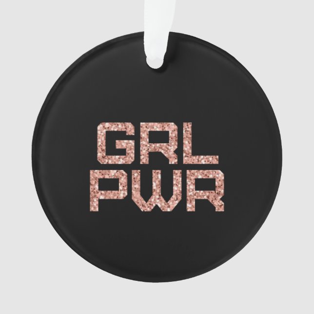 Ornement en céramique Girl Power (devant)