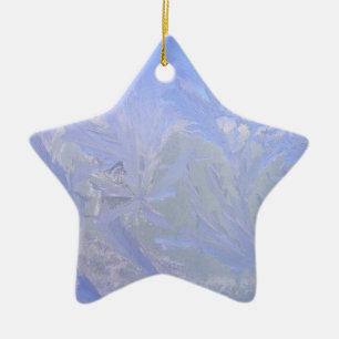 Ornement En Céramique glace bleue