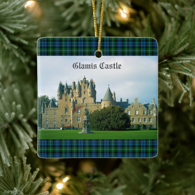 Ornement En Céramique Glamis Castle Angus Scotland Pittoresque (Arbre)