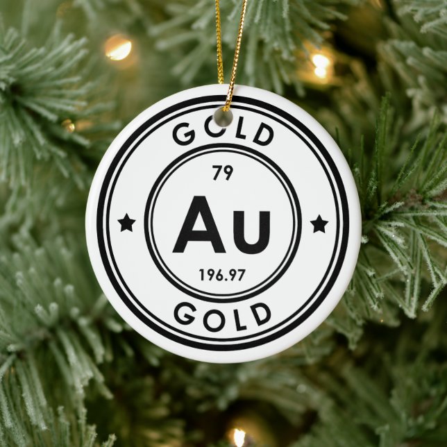 Ornement en céramique Gold Element (Arbre)