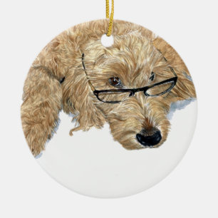 Ornement En Céramique Goldendoodle