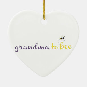 Ornement En Céramique Grand-maman à l'abeille