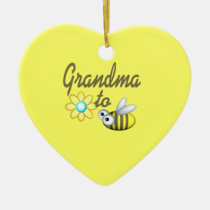 Ornement En Céramique Grand-mère à Bee