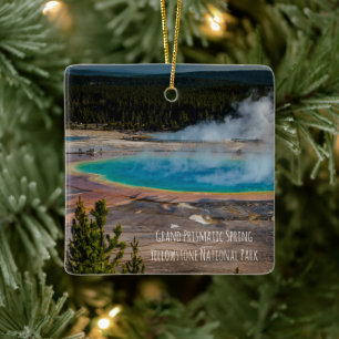 Ornement En Céramique Grand Prismatic Spring Parc national de Yellowston
