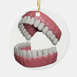 Ornement En Céramique grandes dents de sourire