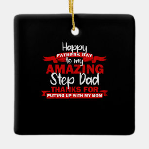 Ornement En Céramique Grandfather Quotes   Amazing Step Daddy