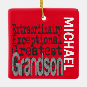 Ornement En Céramique Grandson Extraordinaire CUSTOM