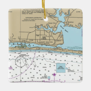 Ornement En Céramique Graphique de Fort Walton Beach