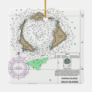 Ornement En Céramique Graphique des îles Maug