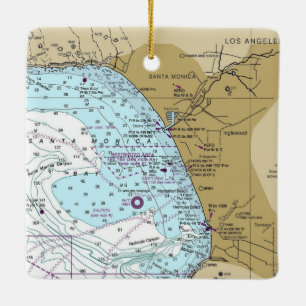 Ornement En Céramique Graphique père Noël Monica Bay