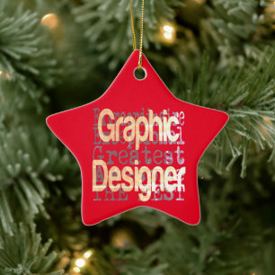 Ornement En Céramique Graphiste Extraordinaire