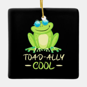 Ornement En Céramique Grenouille Toadal Cool