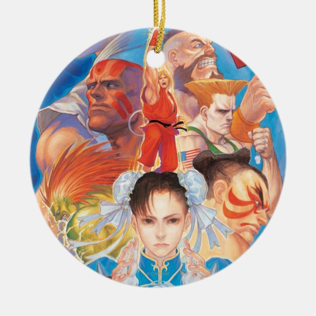 Ornement En Céramique Groupe de Street Fighter 2 Chun-Li (Devant)