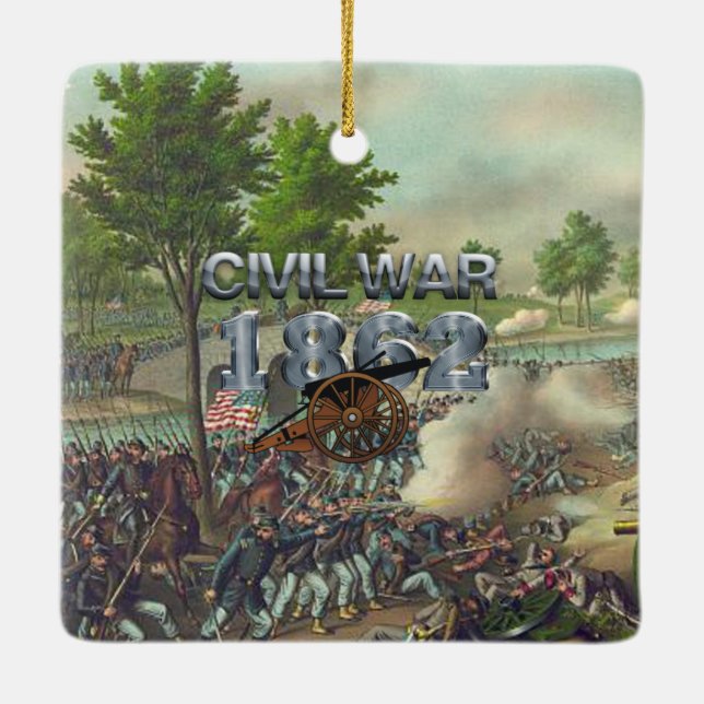 Ornement En Céramique Guerre civile 1862 d'ABH (Dos)