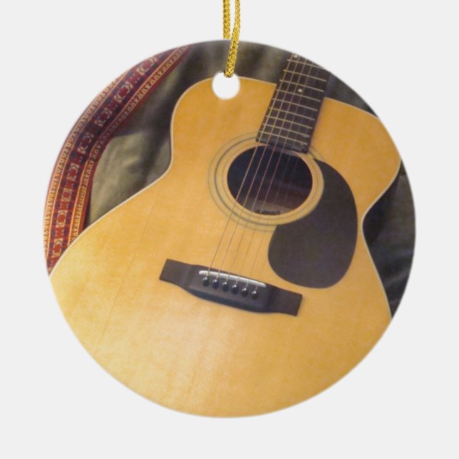 Ornement En Céramique guitare (Devant)
