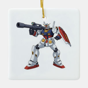Ornement En Céramique Gundam Mecha Anime Illustrat Classique Rétro RX-78