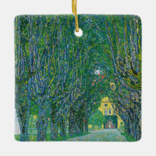 Ornement En Céramique Gustav Klimt - Avenue dans le parc Schloss Kammer