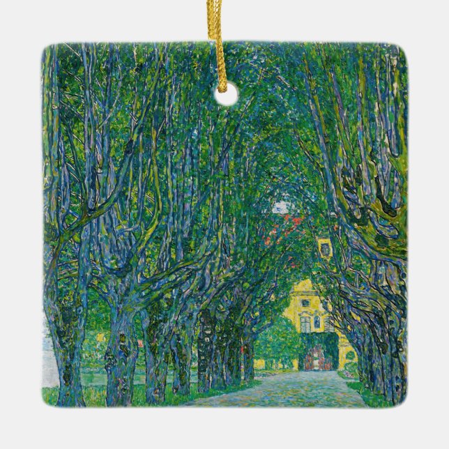 Ornement En Céramique Gustav Klimt - Avenue dans le parc Schloss Kammer (Devant)
