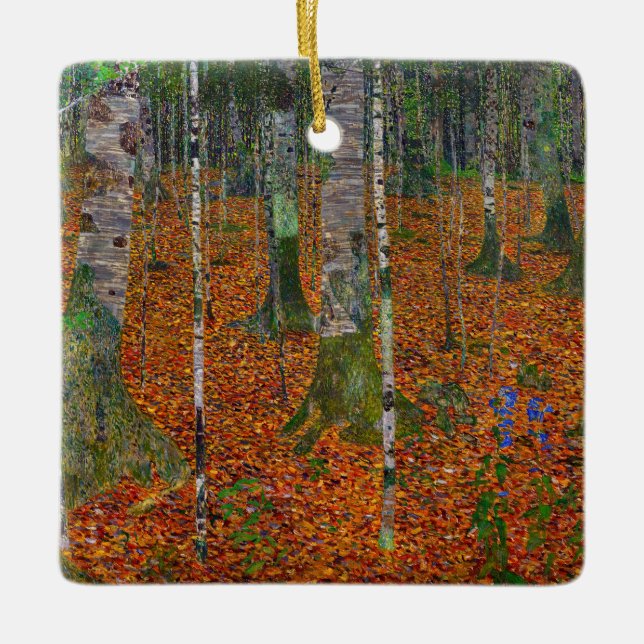 Ornement En Céramique Gustav Klimt - Bois de bouleau (Devant)