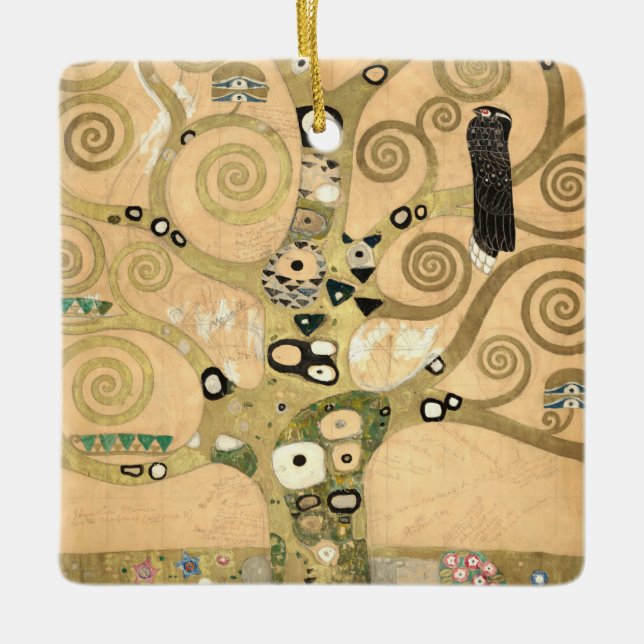 Ornement En Céramique Gustav Klimt - L'Arbre de Vie, La Frieze Stoclet (Devant)