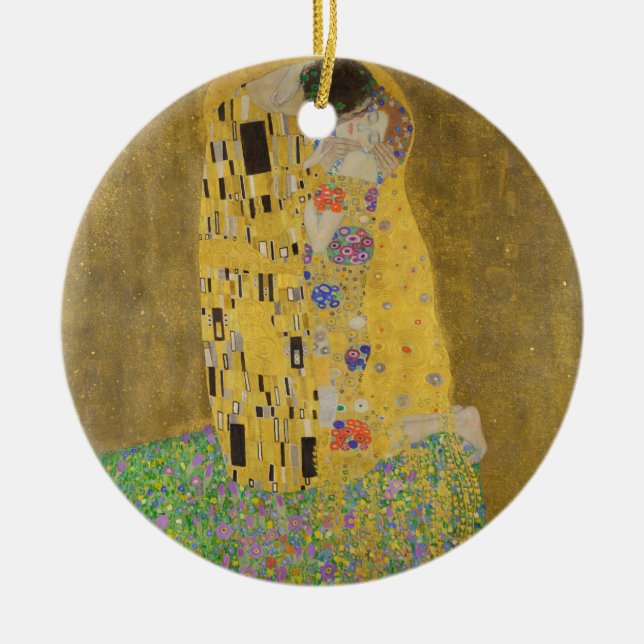 Ornement En Céramique Gustav Klimt "Le Baiser" (Devant)