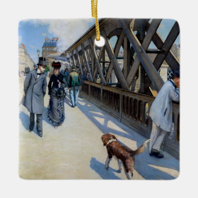 Ornement En Céramique Gustave Caillebotte - Le Pont de l'Europe (Devant)