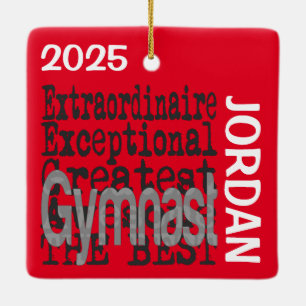 Ornement En Céramique Gymnaste Extraordinaire PERSONNALISÉ