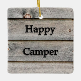 Ornement En Céramique Happy Camper
