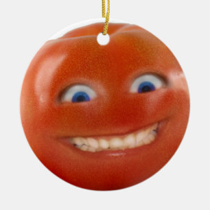 Ornement En Céramique Happy Face