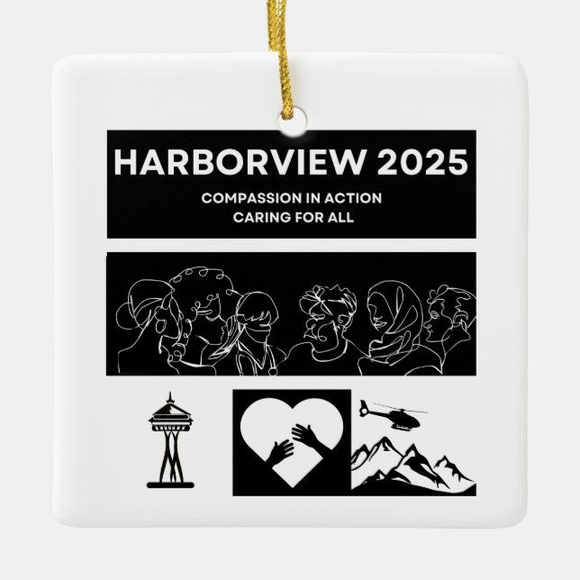 Ornement En Céramique Harborview Nurses Week 2025 Ornament (Devant)