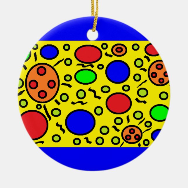 Ornement En Céramique Haring a inspiré l'ornement (Devant)
