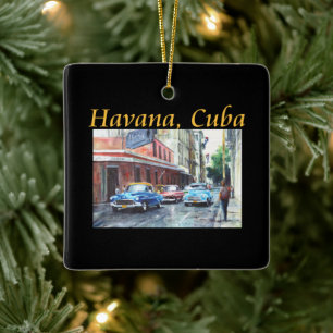 Ornement En Céramique Havane Cuba Floridita Art