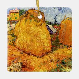 Ornement En Céramique Haystacks en Provence par Vincent van Gogh