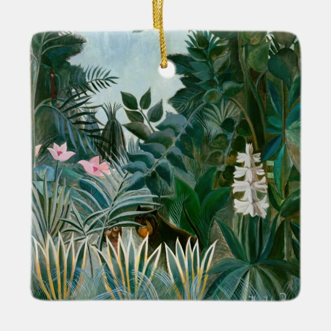 Ornement En Céramique Henri Rousseau - La jungle équatoriale (Devant)