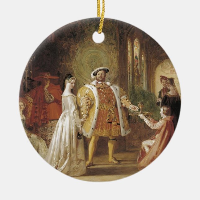 Ornement En Céramique Henry VIII et Anne Boleyn (Devant)