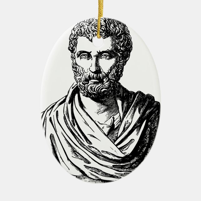 Ornement En Céramique Historien de Grec de buste de Herodotus (Devant)