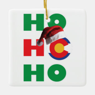 Ornement En Céramique Ho Ho Ho Colorado
