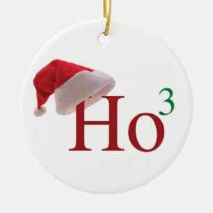 Ornement En Céramique Ho Ho Ho Joyeux Noël 3 à la 3ème puissance