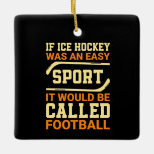 Ornement En Céramique Hockey contre football
