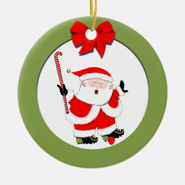 Ornement En Céramique Hockey de champ collectable (Devant)