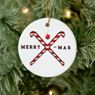 Ornement En Céramique Hockey sur gazon de Noël