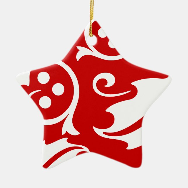 Ornement En Céramique Holiday Star Ornament (Devant)