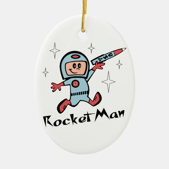Ornement En Céramique Homme de Rocket (Devant)
