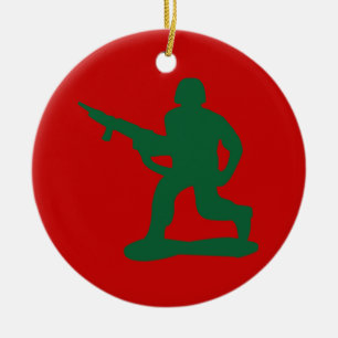 Ornement En Céramique Hommes de l'Armée verte