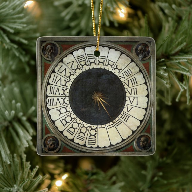 Ornement En Céramique Horloge dans le Duomo par Paolo Uccello (Arbre)