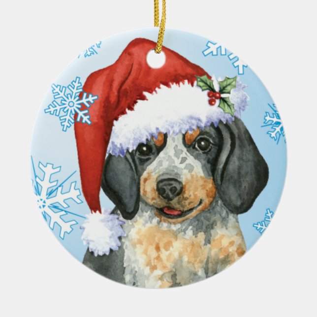 Ornement En Céramique Howlidays heureux Bluetick (Devant)