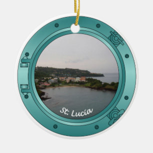 Ornement En Céramique Hublot du St Lucia