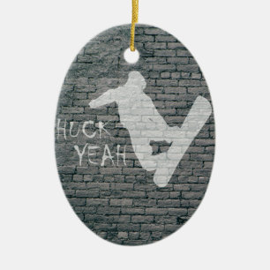 Ornement En Céramique Huck Yeah