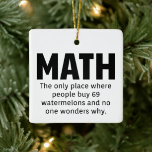 Ornement En Céramique Humour mathématique